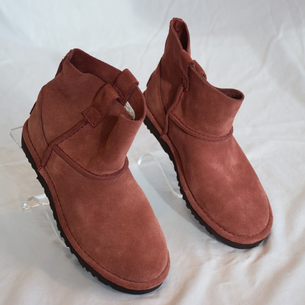 Red Clay UGG Classic Unlined Mini Slouch Booties
